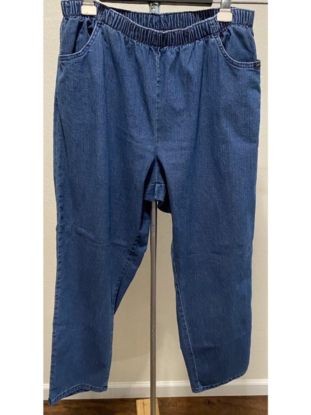 CHIC Womens Womens Size 20P Jeans 33X29 Elastic Waist Pull On Stretchy